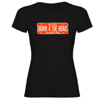 Camiseta BORN 4 THE ROAD negra mujer by TZOR
